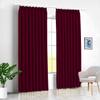 100% Polyester Double Pinch Pleat Blackout Window Curtain Panel & Drapes and Thermal Insulation (Wine, 84 Inch by 120 Inch- 1 Panel) view 1