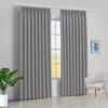 100% Polyester Double Pinch Pleat Blackout Window Curtain Panel & Drapes and Thermal Insulation (Grey, 84 Inch by 96 Inch- 1 Panel) view 1