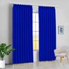 100% Polyester Double Pinch Pleat Blackout Window Curtain Panel & Drapes and Thermal Insulation (Royal Blue, 84 Inch by 84 Inch- 1 Panel) view 1