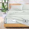 1000-TC Queen Size 4 Piece Sheet Set - Comfy Sheets, Peruvian Pima Cotton Hotel Luxury Bed Sheets for Women, Men, Kids & Teens - Deep Pocket Easy-Fits up to 18-21" Mattress (Stripe, Silver Grey) view 4