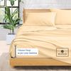 1000-TC King Size 4 Piece Sheet Set - Comfy Sheets, Peruvian Pima Cotton Hotel Luxury Bed Sheets for Women, Men, Kids & Teens - Deep Pocket Easy-Fits up to 7-9" Mattress (Stripe, Beige) view 4