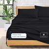 1000-TC Queen Size 4 Piece Sheet Set - Comfy Sheets, Peruvian Pima Cotton Hotel Luxury Bed Sheets for Women, Men, Kids & Teens - Deep Pocket Easy-Fits up to 7-9" Mattress (Stripe, Black) view 4