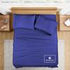 1000-TC King Size 4 Piece Sheet Set - Comfy Sheets, Peruvian Pima Cotton Hotel Luxury Bed Sheets for Women, Men, Kids & Teens - Deep Pocket Easy-Fits up to 26-30" Mattress (Solid, Royal Blue) view 1