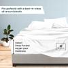 1000-TC Queen Size 4 Piece Sheet Set - Comfy Sheets, Peruvian Pima Cotton Hotel Luxury Bed Sheets for Women, Men, Kids & Teens - Deep Pocket Easy-Fits up to 22-24" Mattress (Solid, White) view 3