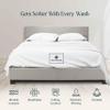 1000-TC Queen Size 4 Piece Sheet Set - Comfy Sheets, Peruvian Pima Cotton Hotel Luxury Bed Sheets for Women, Men, Kids & Teens - Deep Pocket Easy-Fits up to 22-24" Mattress (Solid, White) view 4