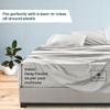 1000-TC Queen Size 4 Piece Sheet Set - Comfy Sheets, Peruvian Pima Cotton Hotel Luxury Bed Sheets for Women, Men, Kids & Teens - Deep Pocket Easy-Fits up to 18-21" Mattress (Solid, Silver Grey) view 3