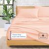 1000-TC Queen Size 4 Piece Sheet Set - Comfy Sheets, Peruvian Pima Cotton Hotel Luxury Bed Sheets for Women, Men, Kids & Teens - Deep Pocket Easy-Fits up to 10-12" Mattress (Stripe, Peach) view 4