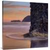 30 x 40 in. Barnacle-Covered Seastack at Sunset, Pistol River Beach, Oregon Art Print - Tim Fitzharris view 1