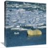 12 x 18 in. Polar Bear Wading in Water Along Ice Floe, Churchill, Canada Art Print - Konrad Wothe view 1