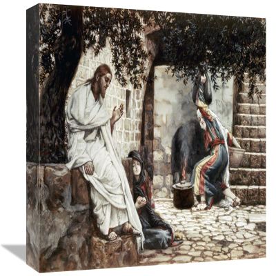 16 in. Magdalene at The Feet of Jesus Art Print - James Tissot