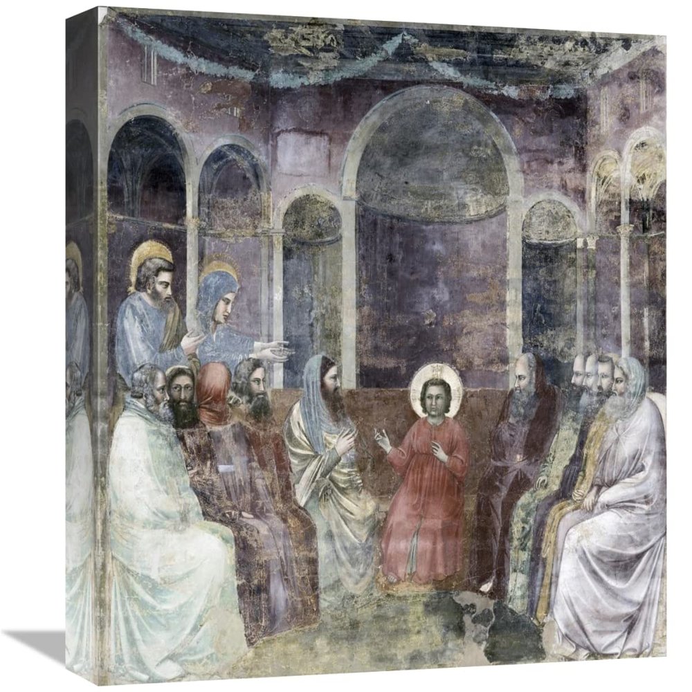 16 in. Jesus Among The Doctors Art Print - Giotto