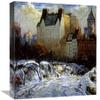 16 in. A View of The Plaza from Central Park Art Print - Arthur Clifton Goodwin view 1