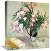 16 in. Still Life - Vase with Oleanders & Books Art Print - Vincent Van Gogh view 1