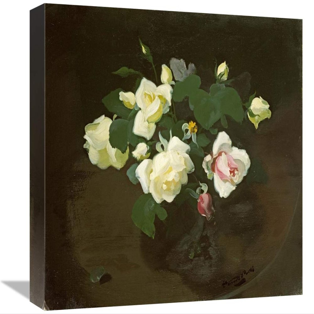 16 in. Yellow & Pink Roses Art Print - James Stuart Park