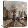 12 x 16 in. Parisian Outdoor Market Art Print - Hovely view 1
