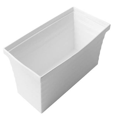 10.25 x 19 x 6 in. Americana Square 3 Quart Bowl, White - 3 gal