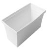 10.25 x 19 x 6 in. Americana Square 3 Quart Bowl, White - 3 gal view 1
