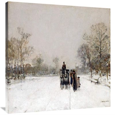 36 in. in The Snow Art Print - Luigi Loir