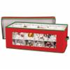 Christmas Ornament Storage Chest Red and Green view 1