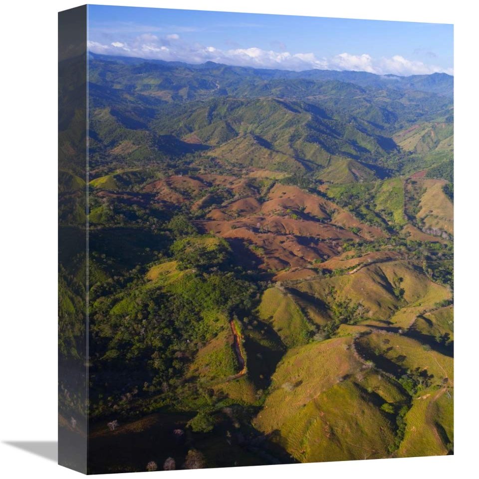 12 x 18 in. Lowland Tropical Rainforest Cleared for Cattle Farming, Soberania National Park, Panama Art Print - Christian Ziegler