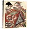 18 x 36 in. Queen of Spades - Bauern Hochzeit Deck Art Print - Andreas Benedictus Gobl view 1