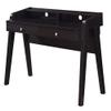 Convenience Concepts Newport Deluxe 2-Drawer Desk with Shelf, Espresso view 1