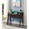 Convenience Concepts Newport Deluxe 2-Drawer Desk with Shelf, Espresso view 2