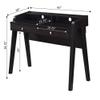 Convenience Concepts Newport Deluxe 2-Drawer Desk with Shelf, Espresso view 3