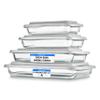 SereneLife 8-Piece Glass Baking Dish with Lids Set - (4 Heavy Duty Rectangular Glass Baking Pan with 4 BPA-Free Lids), Oven-Safe Bakeware for Lasagna, Meats, Desserts - Dishwasher Safe, White view 1
