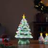 Mr. Christmas Nostalgic Ceramic Christmas Tree with LED Lights Indoor Decoration, 14 Inches, Seafoam view 2