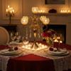 5 Arms Gold Candelabra Centerpiece 26 Inches Tall Chandelier Crystal Beaded Candle Holders for Table Centerpiece, Wedding Party Dinner Formal Events Gifts (Gold) view 2
