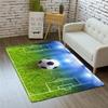 3D Machine Washable Large Soccer Field Carpet Bedroom Soft Sports Area Rug for Living Room Anti-Skid Dining Room Rug 5'3"x8' view 1