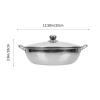 1set Stainless Steel Dual Flavor Hot Pot Divided Cooking Pot Bowls Spoon and Chopsticks for Family Gatherings view 3