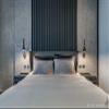 SEEDDESIGN LAITO Gentle Wall Sconce matt Black + Champagne Gold view 4