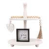 Defined Deco Two Tiered Tray Wooden Tiered Serving Tray Farmhouse Tiered Tray Stand with Tiered Tray Dcor Signs for Kitchen Island Decor and Rustic Farmhouse Dcor, Set of 3 view 1