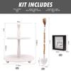 Defined Deco Two Tiered Tray Wooden Tiered Serving Tray Farmhouse Tiered Tray Stand with Tiered Tray Dcor Signs for Kitchen Island Decor and Rustic Farmhouse Dcor, Set of 3 view 2