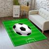 3D Boys Teens Room Soccer Rug Bedroom Carpet Living Room Sports Area Rug Machine Washable Skidproof Playroom Mat 4'x5'3" view 1