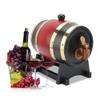 1.5L Whiskey Barrel Dispenser Wine Bucket Oak Aging Barrels with Stand, Household Wine Making Barrels No Leak for Wine, Spirits, Beer and Liquor - Brewing More Flavor view 1
