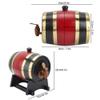 1.5L Whiskey Barrel Dispenser Wine Bucket Oak Aging Barrels with Stand, Household Wine Making Barrels No Leak for Wine, Spirits, Beer and Liquor - Brewing More Flavor view 2