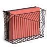 U Brands Vena Wire File Basket, Office Supplies, Metal, Black, 1 Count view 3