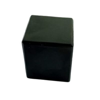 Black Tourmaline Natural Crystal Cube Meditation Palm Stone Home Dcor Rock
