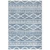 1 Piece Navy Blue Rug 12' x 15' Size 0.25-0.5 inch Pile Height Rectangular Shape Geometrical Pattern Extra Soft Fluffy | Polypropylene Material Bohemian & Eclectic Machine-Made Ivory Shade Indoor view 4