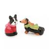 St. Nicholas Square Salt & Pepper Shaker Set (St. Nicholas Square Merry Merry Dog Salt & Pepper Shaker), Red view 1