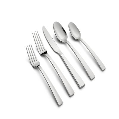 Cambridge Mirror Rhyme Satin Handles 20-Piece Flatware Set, Service for 4 (404220CNB12DS)