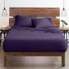 Elf Linen Breathable Luxury Bedding ! 800 Thread Count 100% Egyptian Cotton Twin XL Size 4 Piece Sheet Set Fit 15" Inch to 18" Inch Deep Pocket Purple Solid. view 1