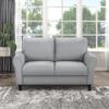 Lexicon Eloise Living Room Loveseat, Dark Gray view 1