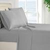 Mr Pandaa RV Twin 28 X 75 Sheet Set 400 Thread-Count 100% Egyptian Soft Cotton Made for RV, Camper, Boat & Motorhomes, Soft-Luxury 8-Inch Deep Pockets 4-PC RV-Sheets - Silver Grey Stripe view 2