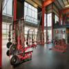 American Floor Mats 5/16" (8mm) Thick Hi-Color 35% Red/Grey/White 4' x 10' Rubber Rolls, Protective Exercise Mats, Gym Rubber Flooring view 3