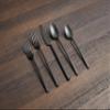 CAMBRIDGE Black Satin Damaris 20-Piece Flatware Set, Service for 4, (513620CKW12DS) view 2