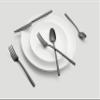 CAMBRIDGE Black Satin Damaris 20-Piece Flatware Set, Service for 4, (513620CKW12DS) view 3